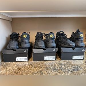 Adidas D Rose 11 Gold and Black with boxes